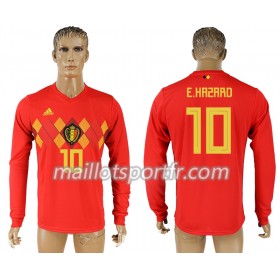 Maillot de Foot Belgique Eden Hazard 10 Domicile Coupe du monde 2018 ML
