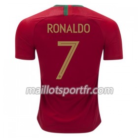 Maillot de Foot Portugal Cristiano Ronaldo 7 Domicile Coupe du monde 2018
