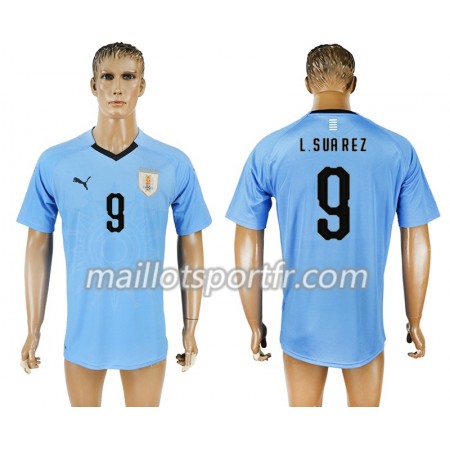 Maillot de Foot Uruguay Luis Suarez 9 Domicile Coupe du monde 2018