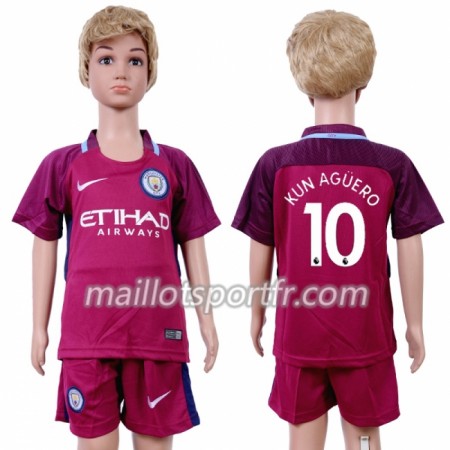Maillot de Foot Manchester City Sergio Aguero 10 Enfant Exterieur 2018 Maillot de Foot Manchester City Sergio Aguero 10 Enfant Exterieur 2018