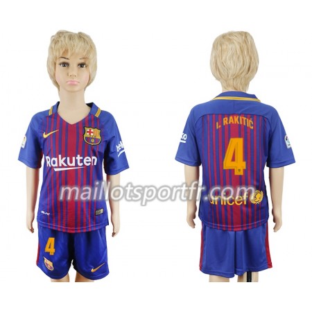 Maillot de Foot Barcelone Ivan Rakitic 4 Enfant Domicile 2018