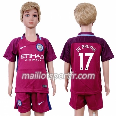 Maillot de Foot Manchester City Kevin De Bruyne 17 Enfant Exterieur 2018