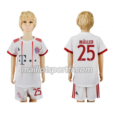 Maillot de Foot Bayern Munich Thomas Muller 25 Enfant Troisieme 2018