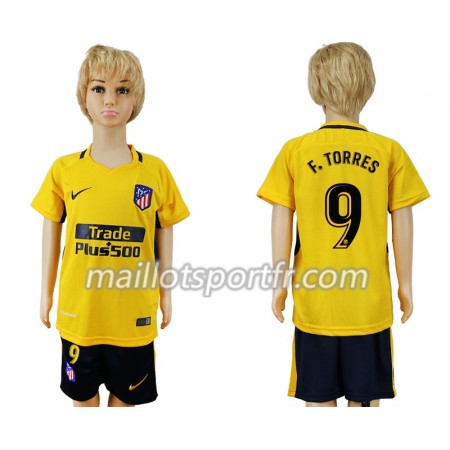 Maillot de Foot Atlético Madrid Fernando Torres 9 Enfant Exterieur 2018