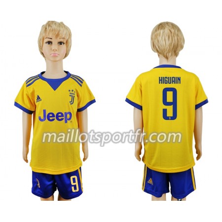 Maillot de Foot Juventus Gonzalo Higuain 9 Enfant Exterieur 2018 Maillot de Foot Juventus Gonzalo Higuain 9 Enfant Exterieur 2018