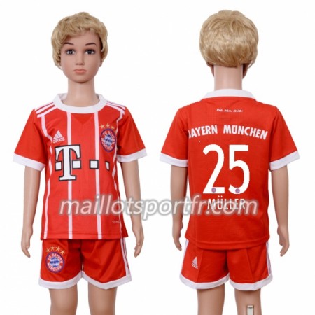 Maillot de Foot Bayern Munich Thomas Muller 25 Enfant Domicile 2018