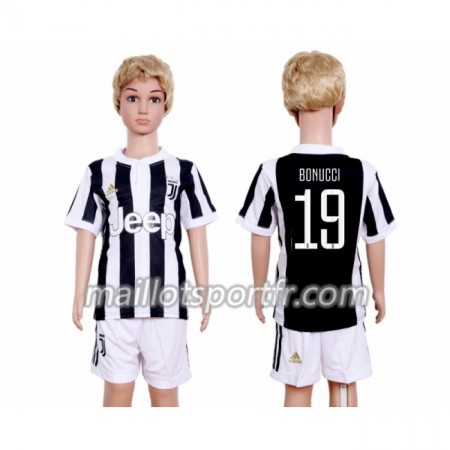 Maillot de Foot Juventus Leonardo Bonucci 19 Enfant Domicile 2018