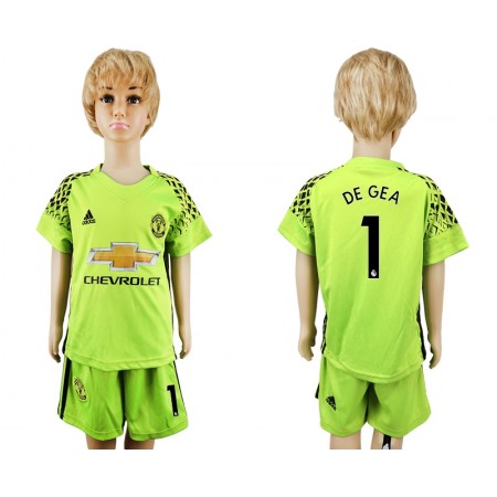 Maillot de Foot Manchester United David de Gea 1 Gardien Enfant Exterieur 2018