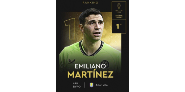 Martinez remporte le prix Yashin du meilleur gardien