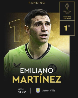 Martinez remporte le prix Yashin du meilleur gardien